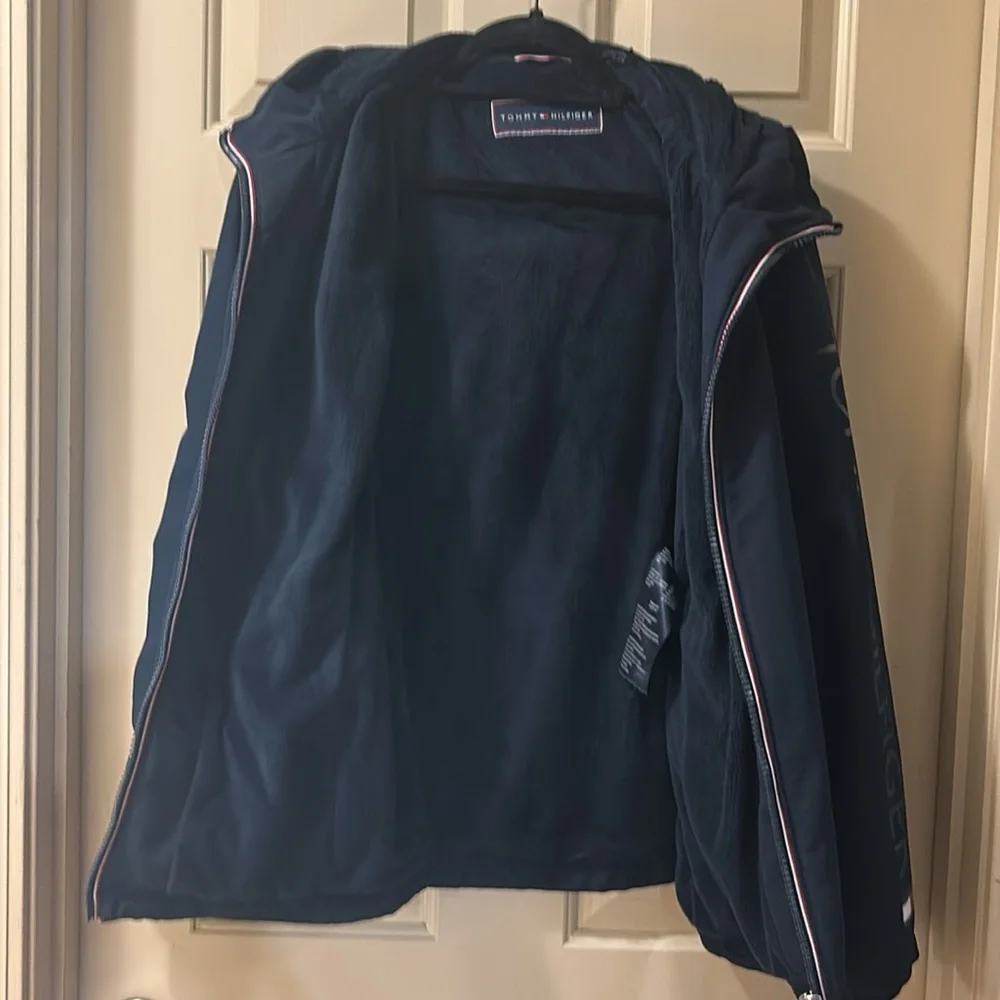 Tommy Hilfiger Navy Fleece Jacket - Picture 5 of 5